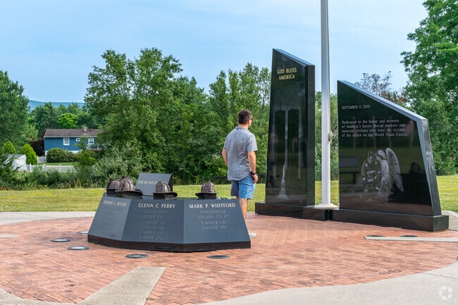 Firefighters Memorial Park in Blooming Grove honors five local firefighters who died on 9/11.