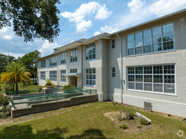 An accessible entrance greets students at Central Riverside Elementary School in Riverside.