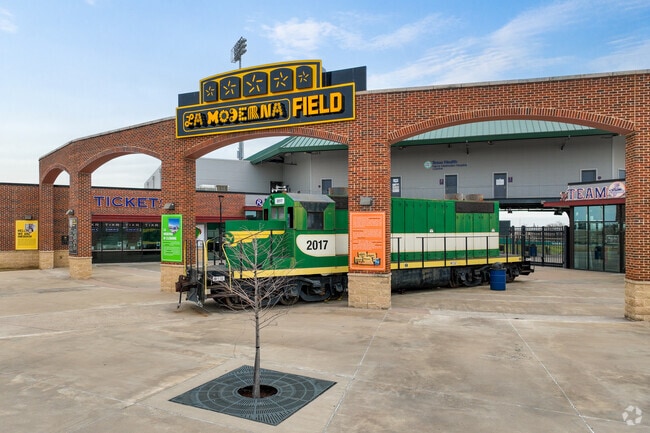 La Moderna Field in Cleburne hosts the local Railroaders baseball team.