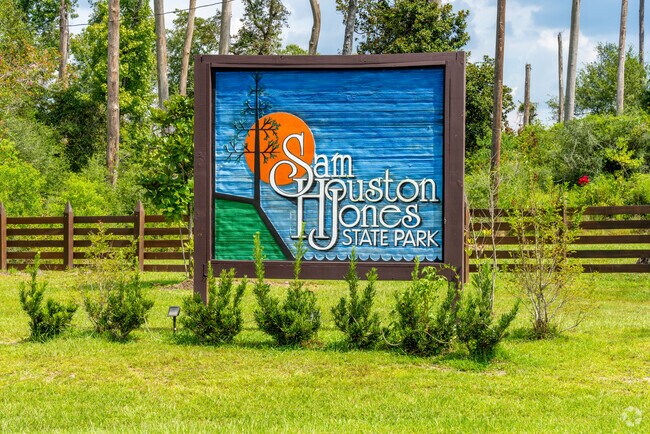 Wildlife in action at a natural Sam Houston Jones State Park reserve.