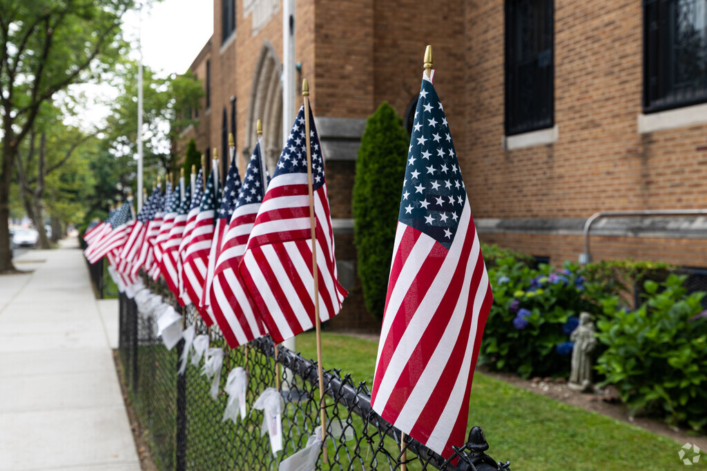 St Francis of Assisi School in Queens, New York pays homage to veterans.
