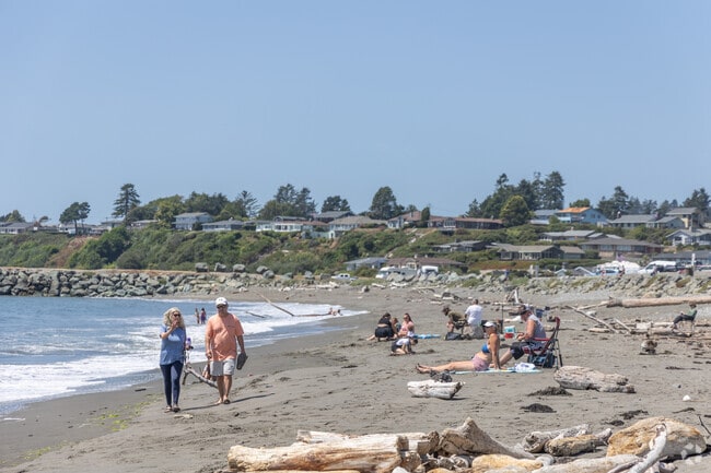 Harbor features public beaches near the Port of Brookings Harbor marina.