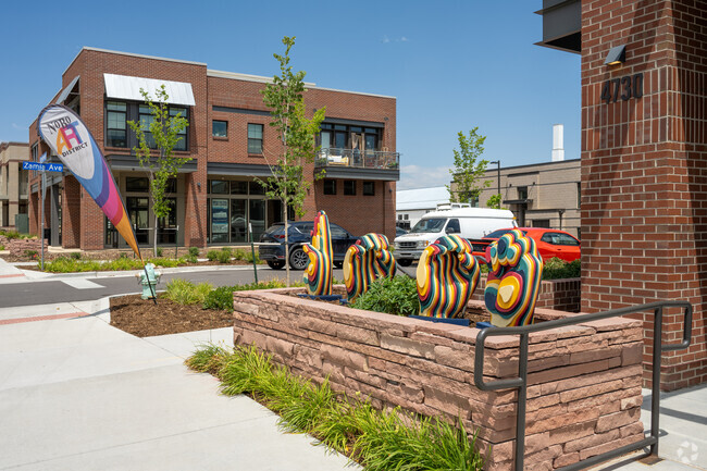 There's a quirky fun vibe throught North Boulder's Art District.