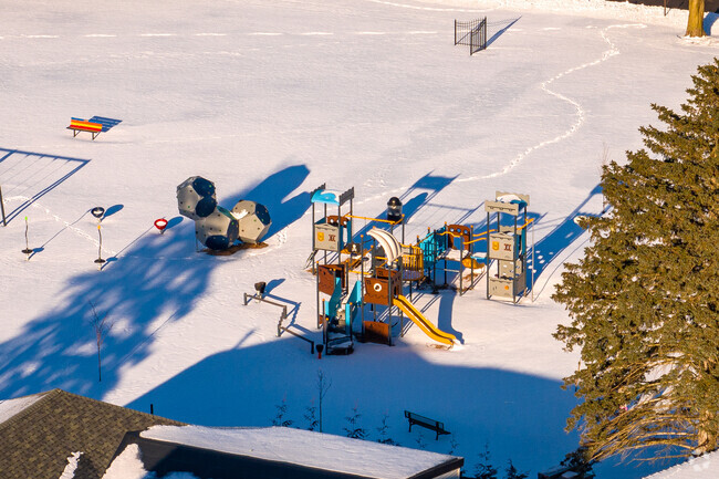Kingsford Park Elementary in Oswego has a nice playground for the children.