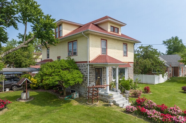 Colorful American Foursquare homes in Yeadon add to the architectural diversity.