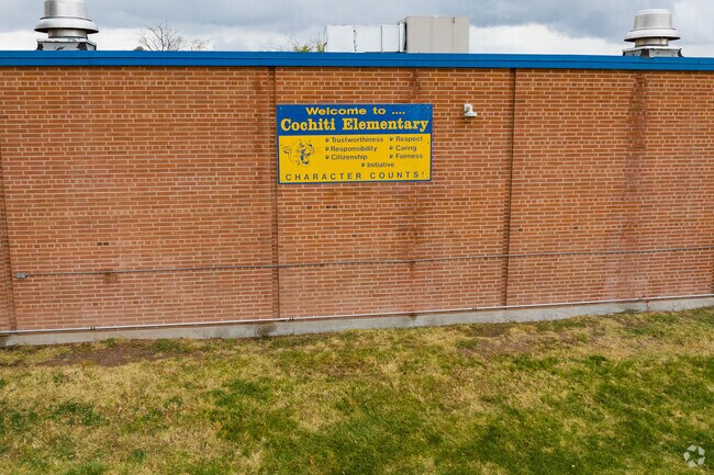 Signage at Cochiti Elementary school.