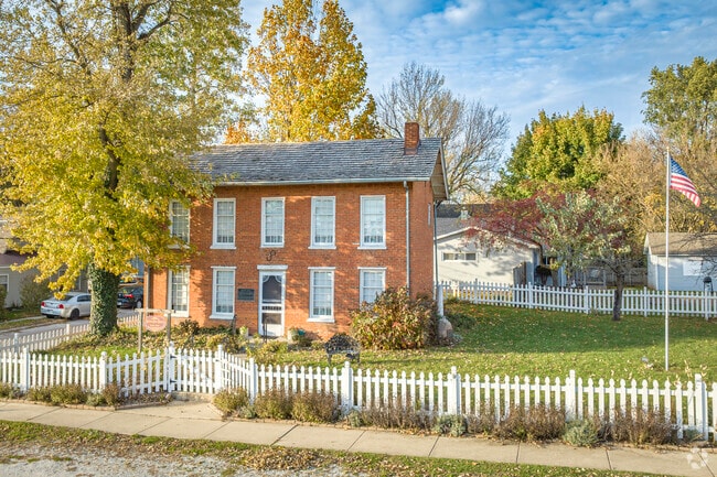 Melvin A. Halsted House built in 1850 is a historic home in Lowell, Cedar Creek, Indiana.