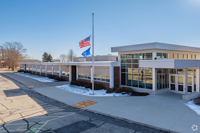 The entry at Pleasant View Elementary School.