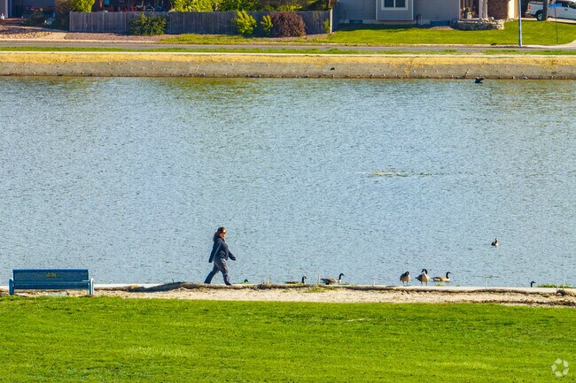 Take long strolls around the lake at Lake Arbor Park in Arvada.