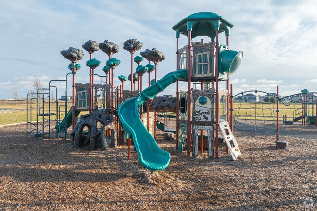 Your kids will love the playground at Round Barn Farm Park.
