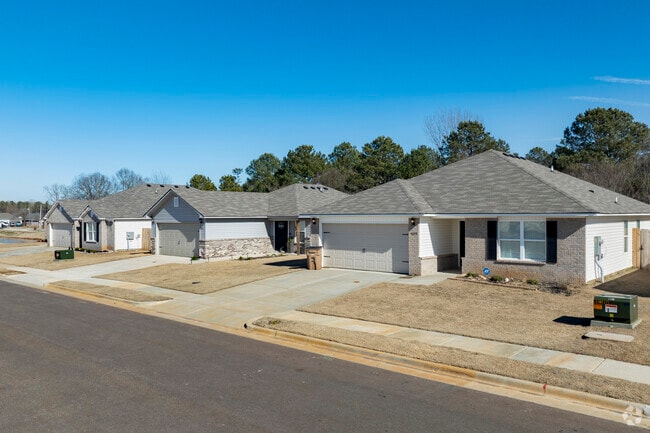 New Traditional homes with attached garages and popular style in Flint City.