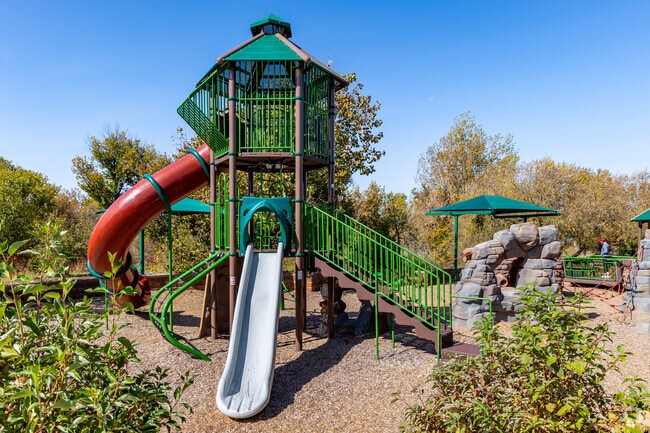 Bring the kids to the playground at Piney Creek Hollow Park in Tuscany.