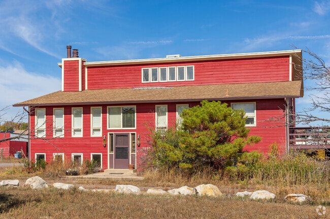 Farmhouses are a common sight in the Church Ranch neighborhood.