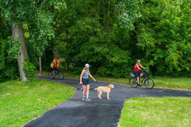 Westfield residents take advantage of the St Marys Trail.