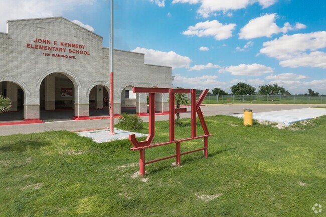John F. Kennedy Elementary School hosts grades Pre-K to 5th in the La Joya, Tx area.