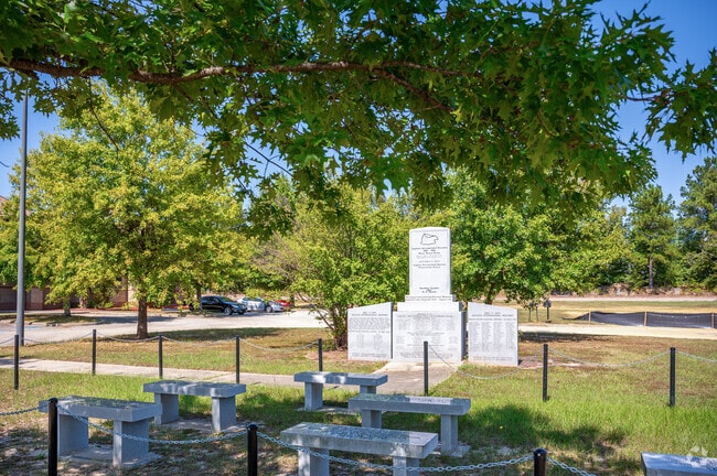 Windsor Spring is home to several memorials throughout the neighborhood.