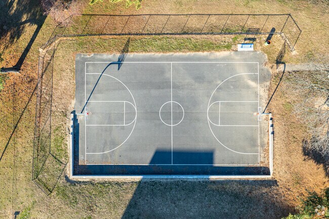 Students have access to a basketball court right next to St. Elizabeths Elementary for recess.