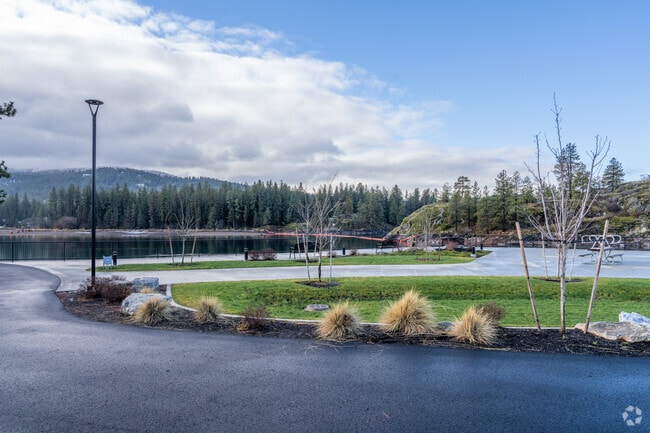 Falls Park offers a small green space that locals utilize.