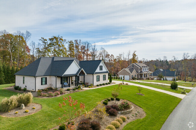 Large, modern homes can be found around Steeple Chase.