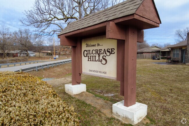 The Gilcrease Hills neighborhood is located in the North section of Tulsa.
