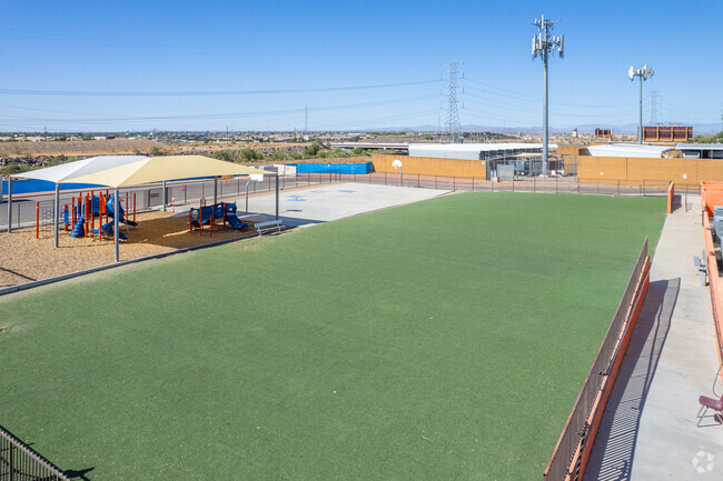 Open field for activities at Desert Mirage Elementary School in Youngtown.