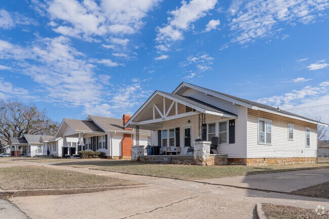 The Cushing area features many bungalows as a common house style.