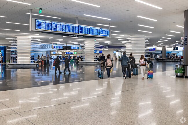 The Salt Lake City International Airport is 7 miles west of Rose Park.