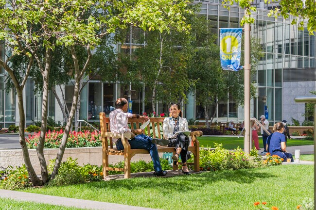 Mayo Clinic employees like to recharge outside of the building.