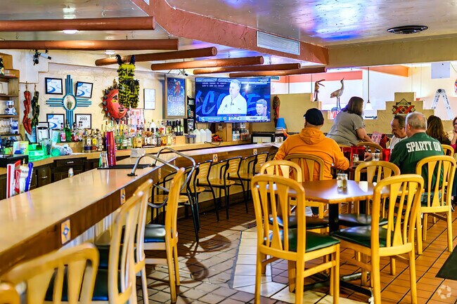 Meet up with friends at El Azteco, which has both indoor and outdoor dining options.