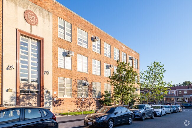 J.H.S. 190 Russell Sage lies in a residential area.