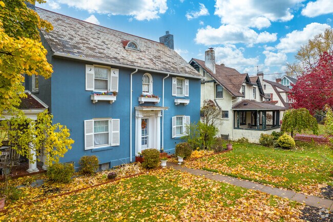 The homes in North End are vibrant and picturesque.