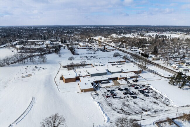 East Intermediate School is located in a neighborhood setting.