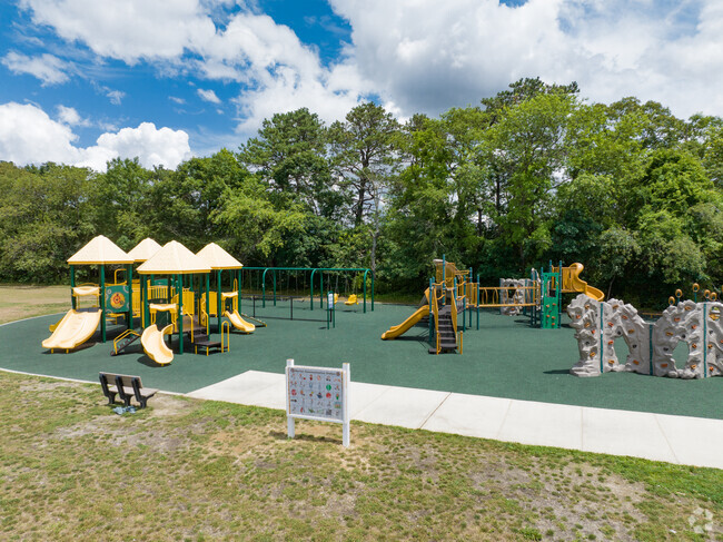 The big playground at Barton Elementary School is a great jungle gym for students.