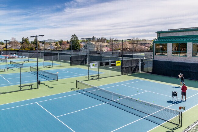 Enjoy a morning game of tennis at The Club at Livermore.