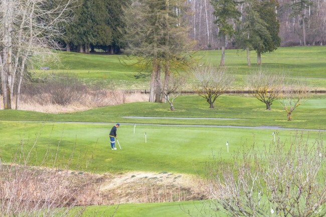 Practice your short game surrounded by nature at Loomis Trail Golf Course in Birch Bay.