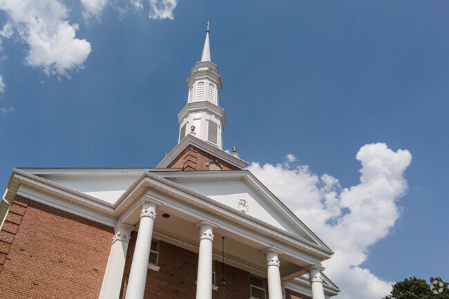 One of the many churches is the Hillcrest Baptist Church.