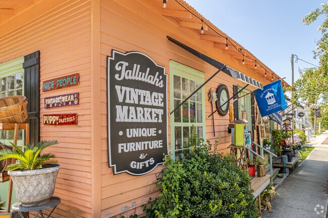 Antique shops around Girod Street are plentiful in Mandeville, giving the area a timeless and nostalgic charm.