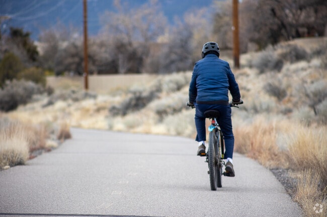 Cyclists of Foothills North love the trail running along Tramway Blvd.