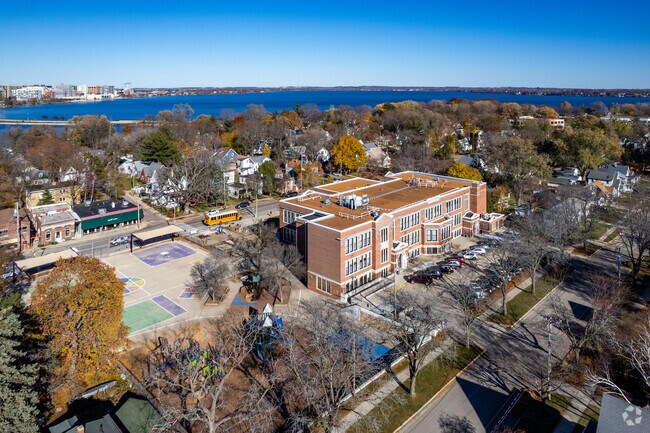 Franklin Elementary School is a short distance from Lake Monona in the Bay Creek neighborhood.