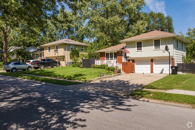 Split level homes line the streets of the South Crysler neighborhoods