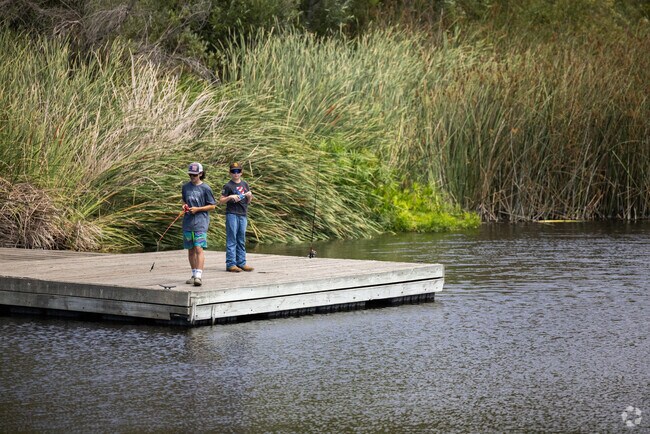These young boys are having a day fishing in discovery Laek in Village O San Marcos.