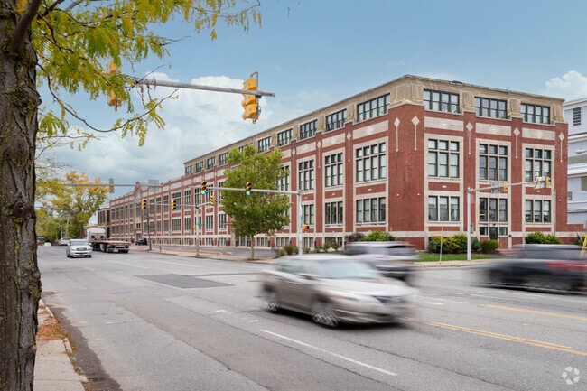 The Pierce Arrow Building in Grant Amherst has been repurposed for businesses.