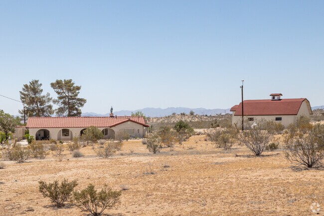 A classic Spanish-style home adds charm to Landers’ desert terrain.
