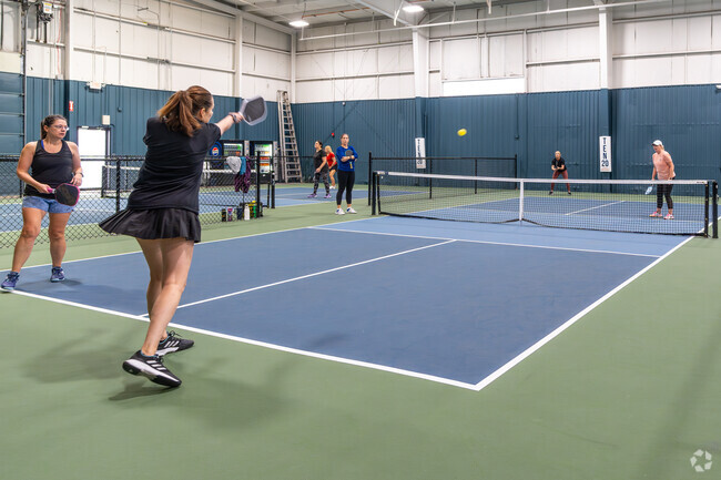 Goodbounce Pickleball Courts are located near the river in Clarksville.