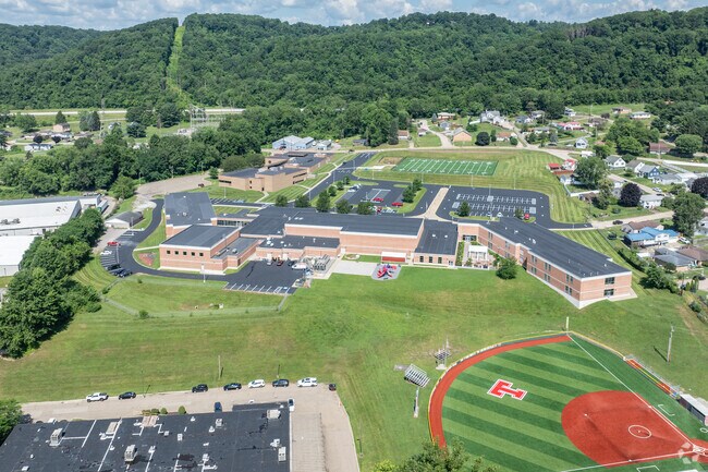 Students have easy access to ball fields at Toronto Elementary School.