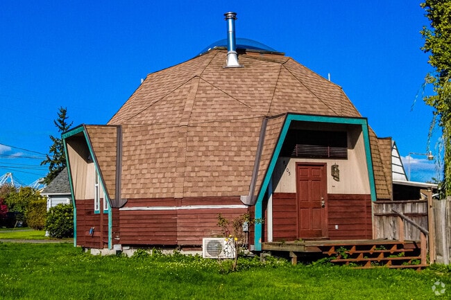 A very unusual geodesic shaped home for sale in West Fife.