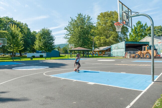 Local residents love to play pickup basketball at Forty Fort Park.