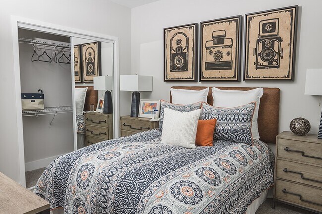 Spacious bedrooms and closets