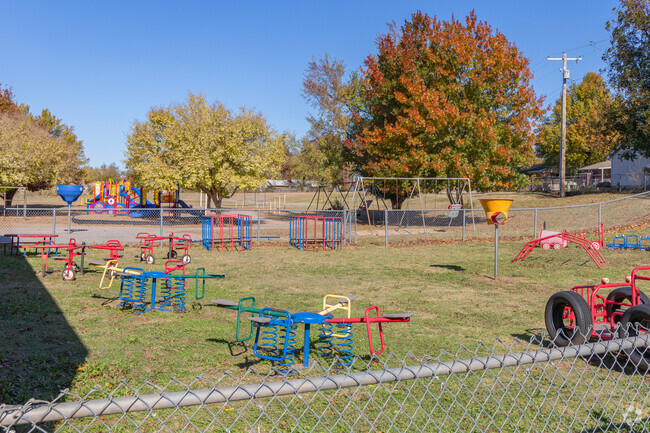 At Ridgecrest Elementary, the students can spend their recess on the large playground.