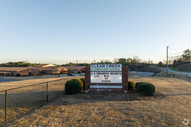 Clear Creek Elementary serves in the Bartow County School System.